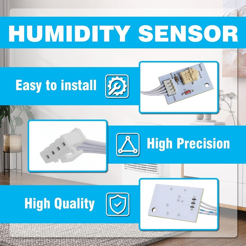 wfsulee Humidity Sensor Compatible with Whirlpool Dehumidifier,Fit for 70 Pint WDH70EAPW Dehumidifier,Repair Error Code E1 E3 - Image 3